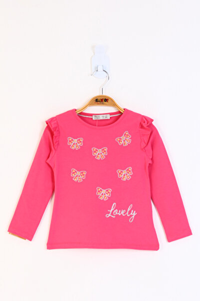 Toontoy Girl's Bow Printed T-Shirt