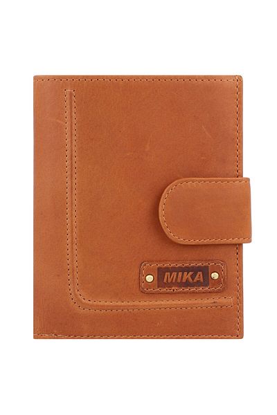 Mika Lederwaren Wallet Leather 10 cm
