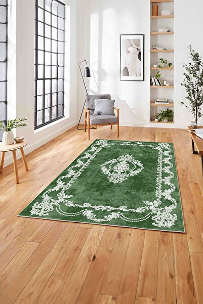 Napoli Home Baskılı Klasik Akrilik Model Yıkanabilir Kaymaz Taban Yolluk Mutf...