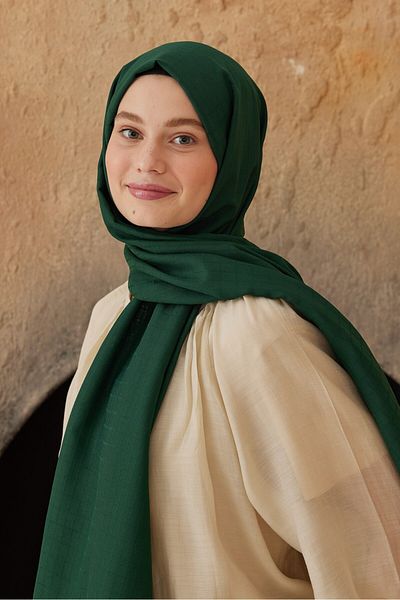 Modakaşmir Σάλι με μοτίβο κουτιού σειράς Soft Jacquard