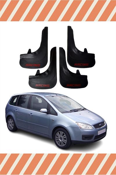 FİXFLEX Ford C Max Racing Written 4-Piece Dust Cover Fender Mud Flap