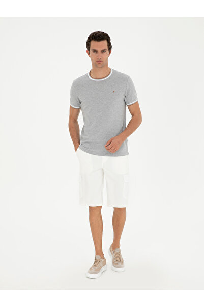 Cacharel Beyaz Slim Fit Kargo Cepli Şort 50284605-VR013