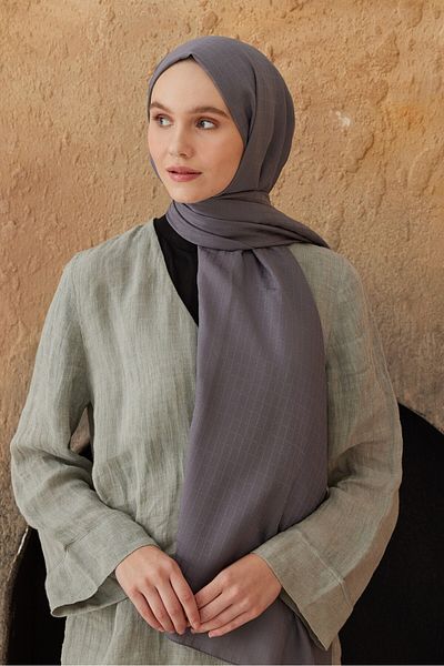 Modakaşmir Σάλι με μοτίβο κουτιού σειράς Soft Jacquard