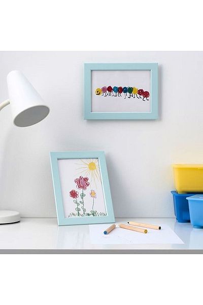 IKEA Fıskbo 10x15 Cm Photo Picture Frame White - Pink - Blue
