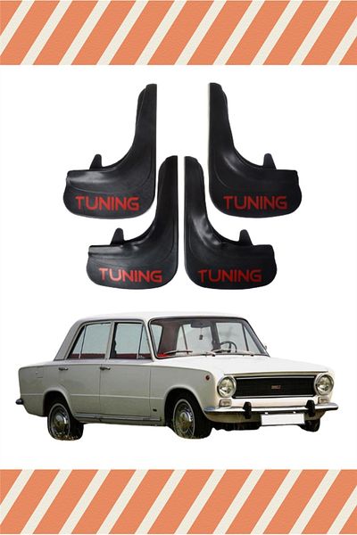 FİXFLEX Fiat Hacı Murat Tunıng Written 4-Piece Dust Cover Mudguard Mudflap