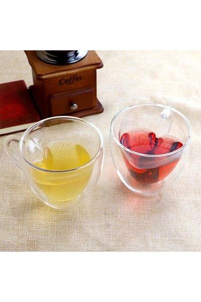 Perotti Double Wall 250 ml Glass Mug 12466 (2 PCS)