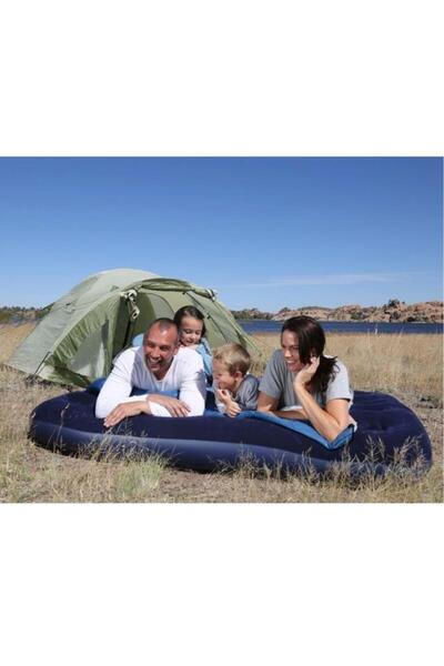 BESTWAY Campious Pavillo Çift Kişilik Şişme Yatak Double Şişme Yatak Kadife Y...