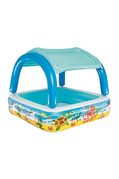 BESTWAY 52192 Üstü Kapalı Uv Korumalı Çocuk Şişme Havuz 147X147cm