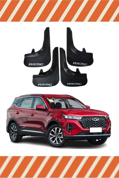 FİXFLEX Chery Tiggo Racing Written 4-Piece Dust Cover Mudguard Mudflap