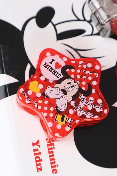Minnie Mouse Licensed Double Blade Star Pencil Sharpener with Decomus