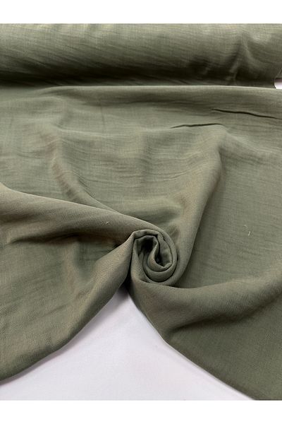 Şanlı Kumaş 100% Cotton Green Muslin Fabric Double Layer Width:150Cm