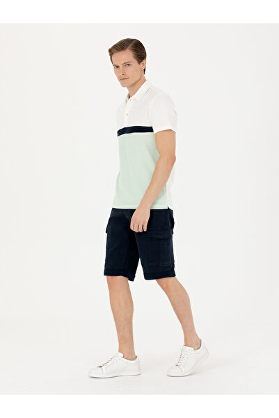 Cacharel Lacivert Slim Fit Jean Bermuda Şort 50269605-VR033