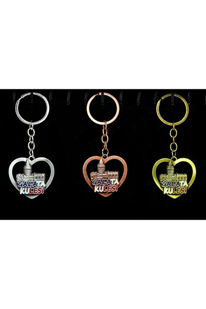 Twin Store Metal Galata Tower Keychain Alk2209