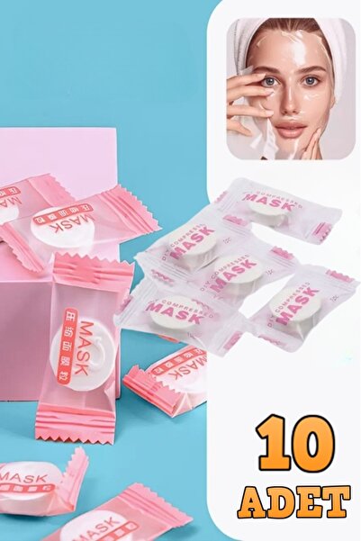 xolo Sıkıştırılmış Yüz Maskesi Dıy Kağıt Maske Tabletleri 10 Adet