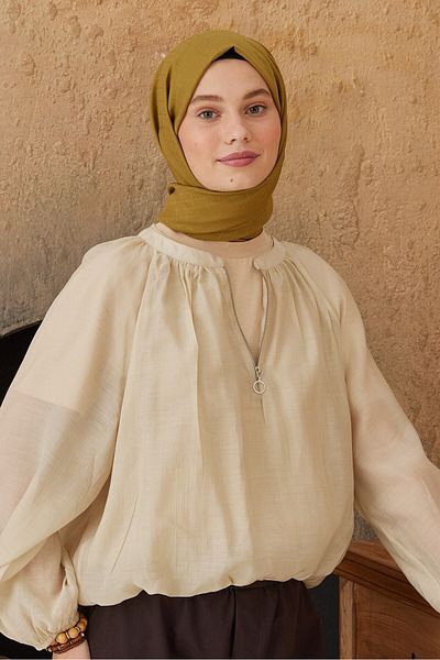 Modakaşmir Σάλι με μοτίβο κουτιού σειράς Soft Jacquard