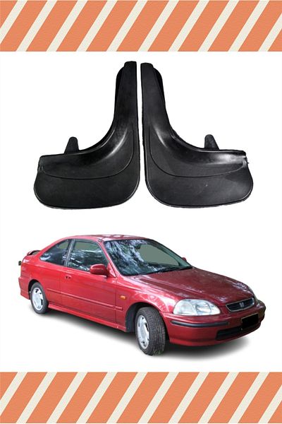 AYstok Honda Civic 1995-2001 2-Piece Dust Cover Mudguard Mudflap