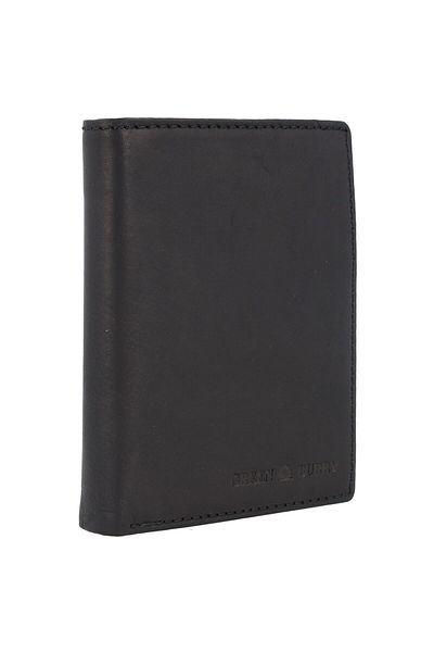 Greenburry Pure Black Wallet RFID protection Leather 10.5 cm
