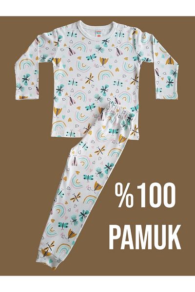 Çamaşır Bahçesi Set de pijamale pentru copii cu mâneci lungi