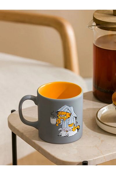 LC Waikiki Lcw Gray Garfield Printed Ceramic Mug 320 ml