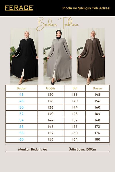 Ferace Femei Marime Plus Mevlana Ferace
