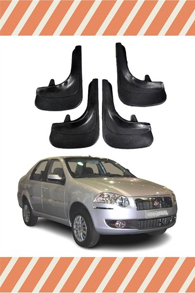 FİXFLEX Fiat Siena 4-Piece Gaiter Mudguard Mud Flap