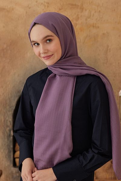 Modakaşmir Şal moale din seria Jacquard cu model cutie
