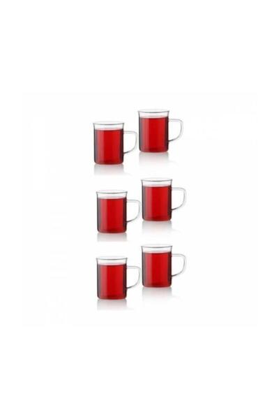 PASTEL DEKOR 6 lı Borosilikat Isıya Dayanıklı Termasil Bardak