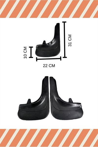 ATALAY TİCARET Yb Nissan Qashaqai 2Pcs Dust Cover Mudguard Mudflap