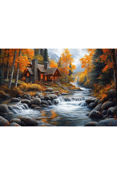 Aden MANZARA AKARSU KANVAS TABLO