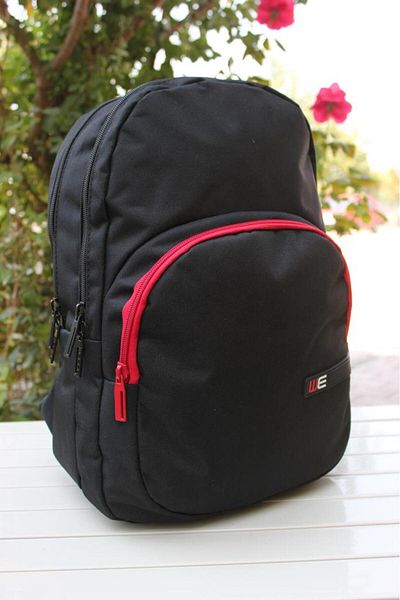 Kapris Webag Unisex Black Sports School Bag Backpack 1012