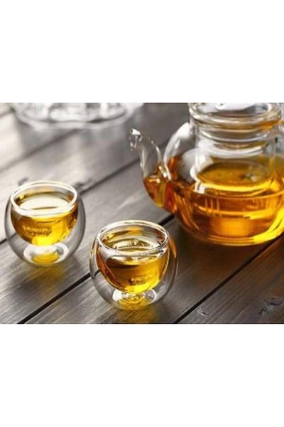 Kapris كوب زجاجي بيروتي مزدوج الجدار 160 مل 12472 (2 قطعة)
