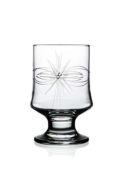 DECOCIA Aria 6 Pieces Footed Water Glass Magnolia Cup Mira Patterned