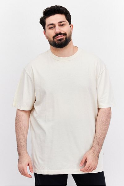 Reebok Men Sportswear Fit Training T-Shirt, Beige
