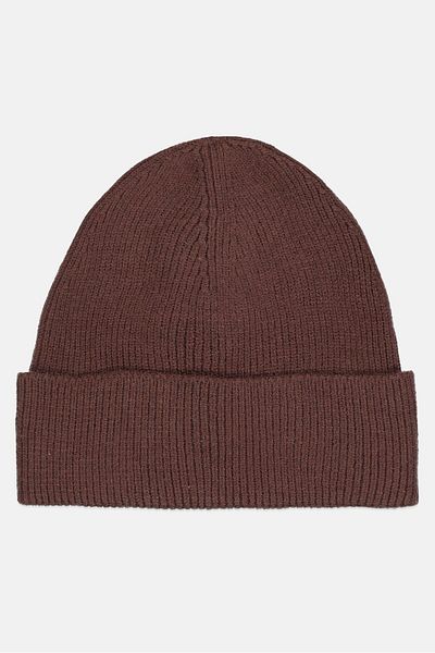 Tchibo Women Textured Beanie Hat, Brown