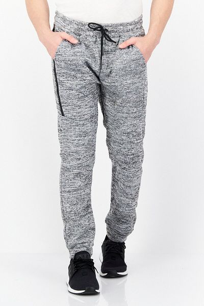JGX Men Sportswear Fit 2 Piece Drawstring Training Sweatpants, Black