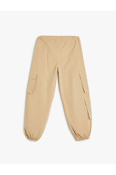 Koton Cotton Oversize Jegging Jeans - Elastic Waist and Pocket