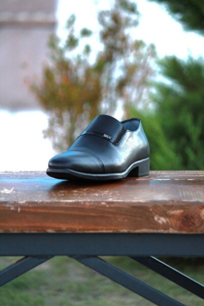 LİCCAS Erkek Mevsimlik Kundura Hakiki Deri  Kauççuk Taban Bağsız