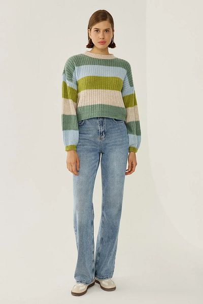 Hiccup Pulover din tricotaj cu dungi Relaxed Fit