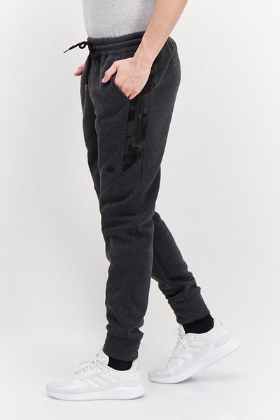 RBX Men Sportswear Fit Training Jogger Pants, Heather Charcoal