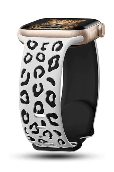 Alstrap Apple Watch 11-10 42mm 6 7 8 9 10 Se Uyumlu 38-40-41mm Leopar Desenli...