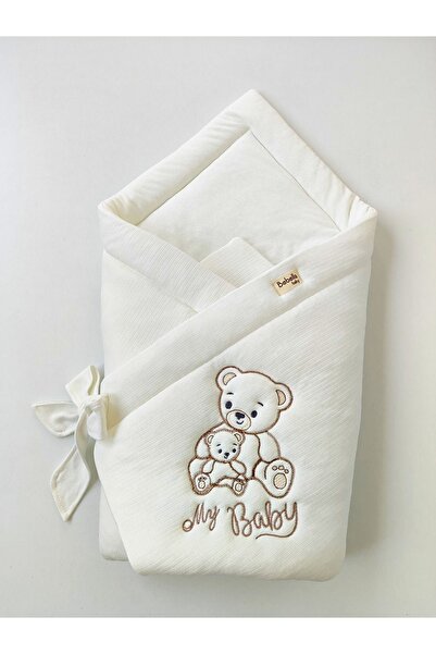 Bebella Ecru Baby Blanket Seasonal Hospital Outlet Newborn Swaddle Gift 100% Cotton Play Mat