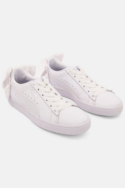 Puma BASKET BOW WN S White Women's Sneaker Shoes100462623