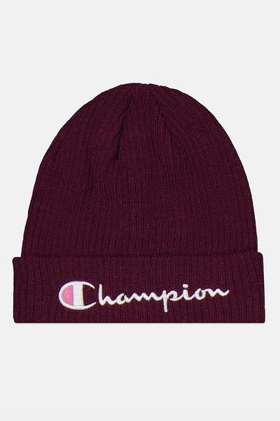 Champion Men Embroidered Logo Beanie, Purple