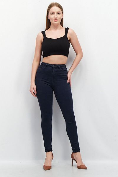 Esprit Women Skinny Fit Plain Stretchable Skinny Jeans, Navy Blue