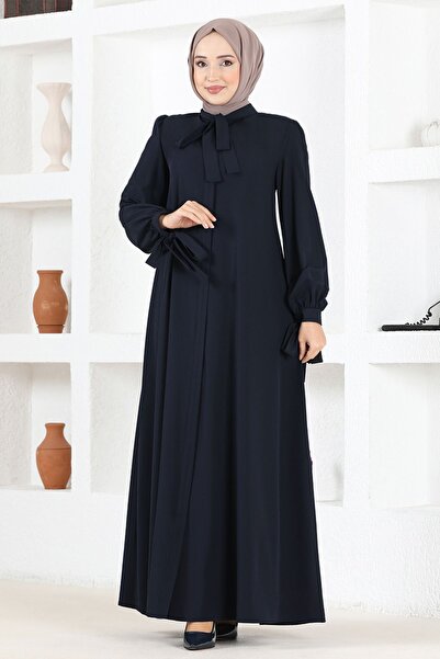 Ayşe Melek Kadın Giyim Abiye Moda Fular Yakalı Ferace 2662