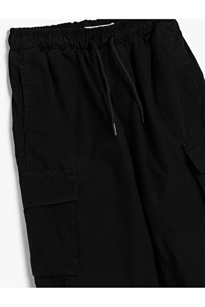Koton Jogger Paraşüt Pantolon Cepli Beli Bağlamalı Pamuklu