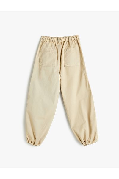 Koton Elastic Cotton Parachute Pants - Pockets and Legs