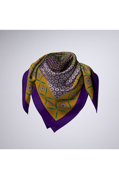 Modabutik Bandană cu modele mozaic 70x70 - Dg7918_02