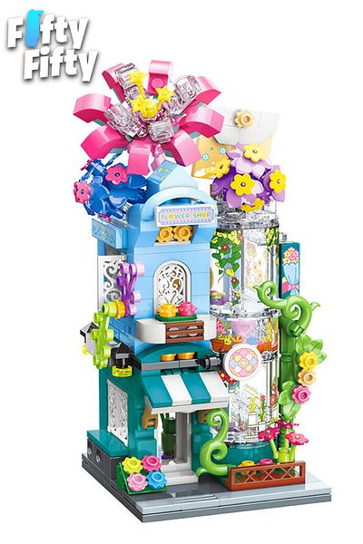 Vagonlife Keeppley City Corner/City Corner - Flower Store (356 Pieces) Toy Building Set 28016
