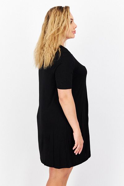 BCBG فستان نسائي قصير سادة، أسود